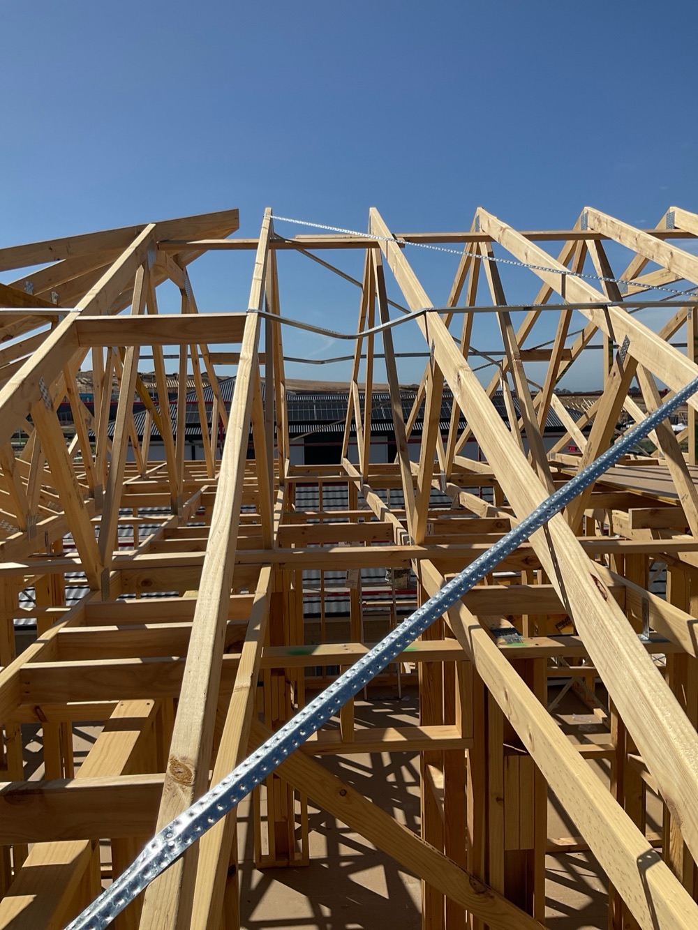 Damage to a roof truss, Pakenham East