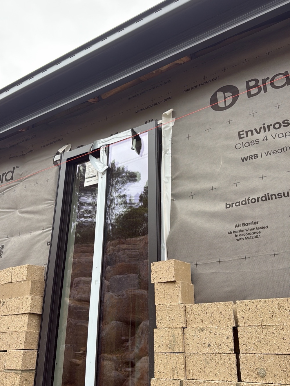 Window opening with no flashing installed, Pakenham East